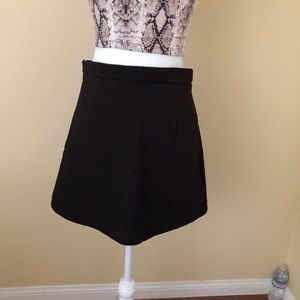 Dark brown skater skirt